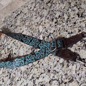 Patricia Nash Turquoise Tooled Guitar Strap